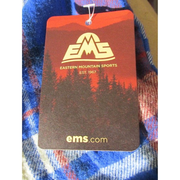 EMS Eastern Mountain Sports Womens Plaid Button Front Flannel Tunic Shirt Size L - Picture 9 of 10